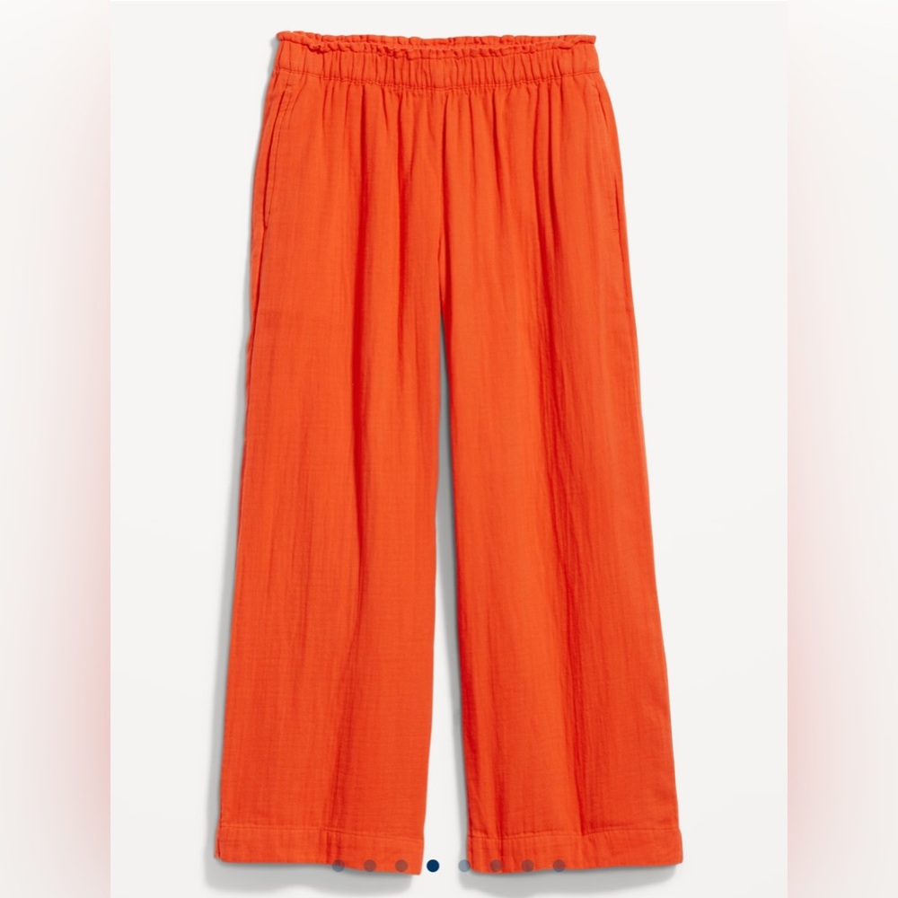 Old Navy Crinkle Gauze Pull On Ankle Pant Size S NWT